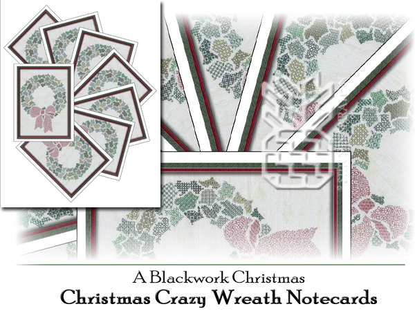 TBC-0662: Christmas Crazy Wreath Notecards