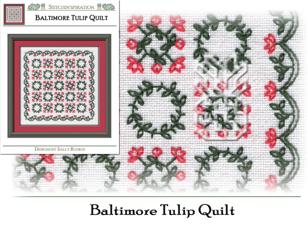 BQ-7301: Baltimore Tulip Quilt