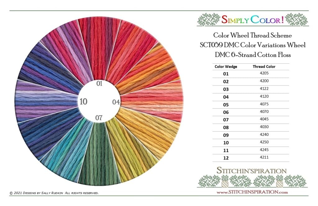 Thread Scheme - SCT059 Color Variations Wheel